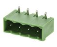 5.08mm Pitch 4 Way Right Angle Pluggable Terminal Block, Header, Solder Termination, Pack of 5 pieces